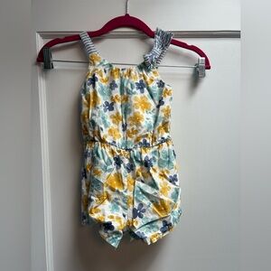 Emma’s Garden Floral Romper - 4T